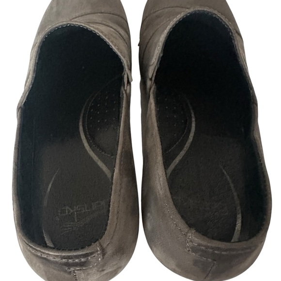DANSKO TENLEY SABLE GREY SUEDE SLIP ON CLOGS SIZE 40 - Picture 9 of 14